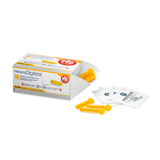 Pic Digitest 25 Sterile Lancets and 25 Sterile Gauze