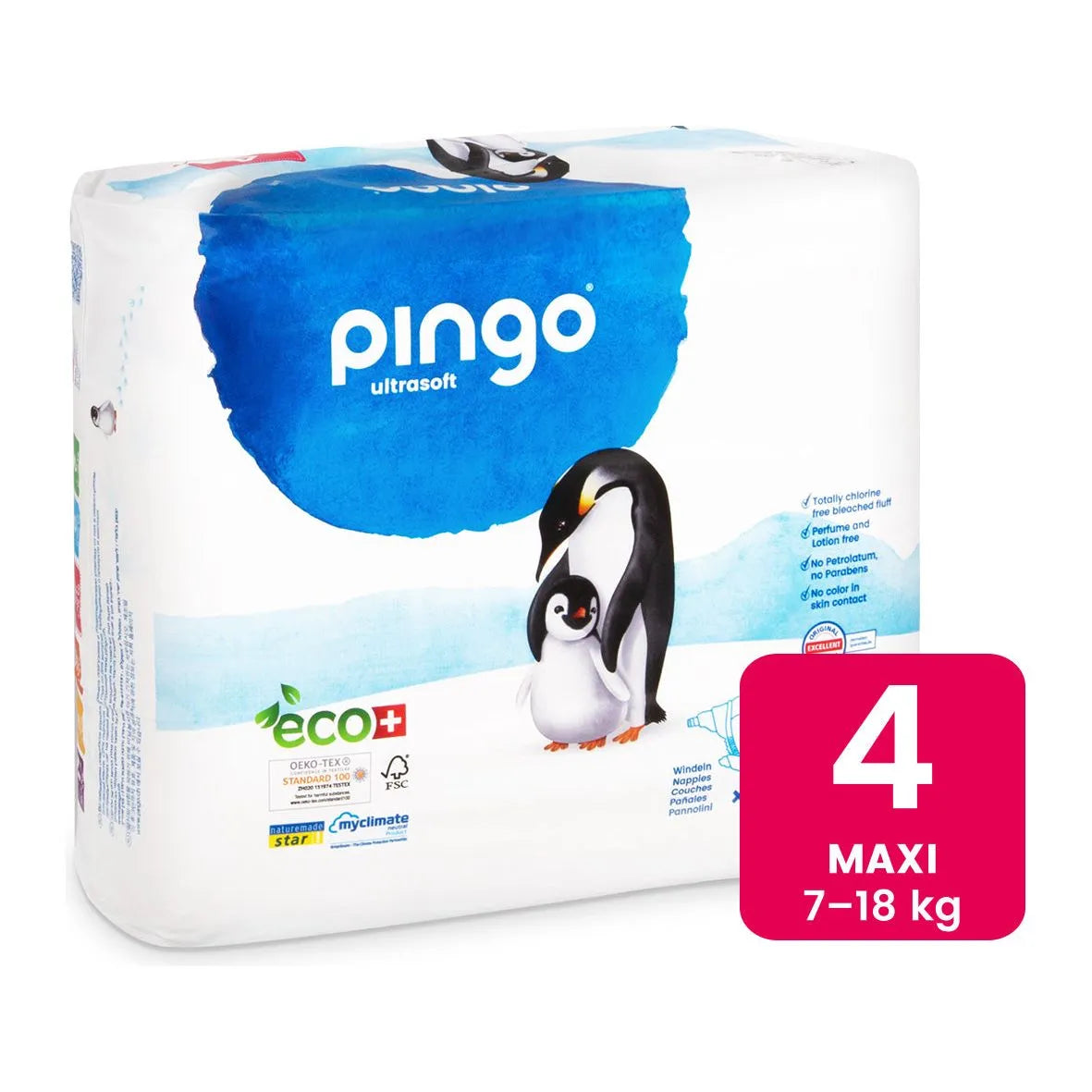 Pingo - Ultra Soft Nappies 4 Maxi (7-18kg) - GOLDFARMACI