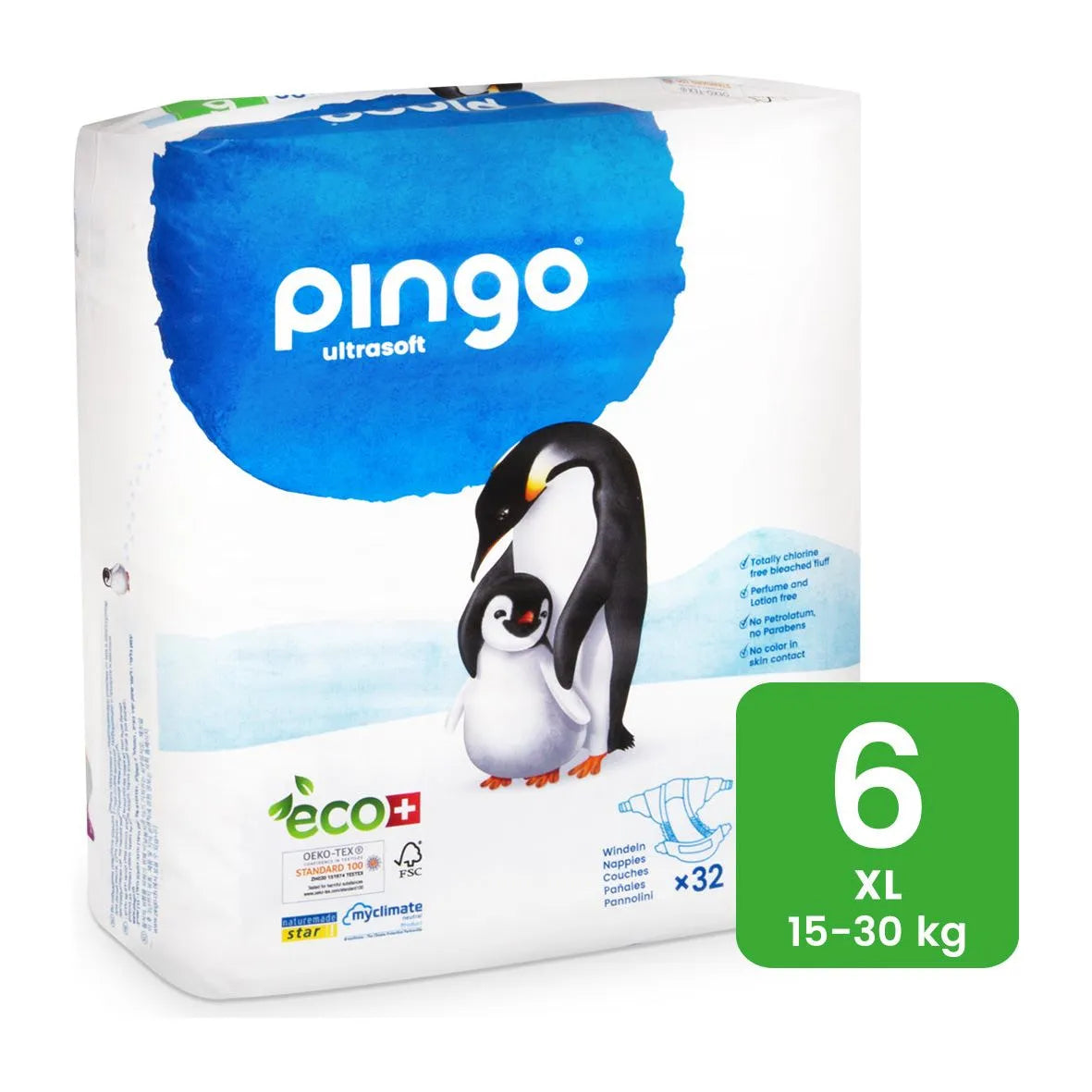 Pingo - Ultra Soft Nappies 6 XL (15-30kg) - GOLDFARMACI