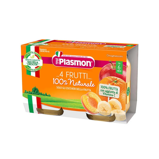 Plasmon – 4 Fruits Puree (6m+) - GOLDFARMACI
