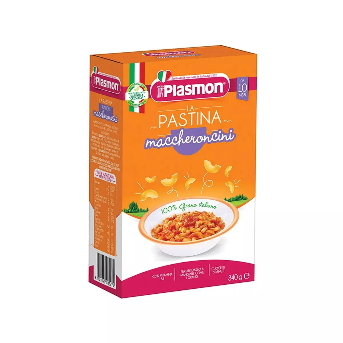 Plasmon – Maccheroncini Pasta (10m+) - GOLDFARMACI