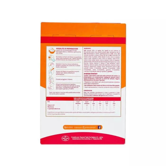 Plasmon - Powdered milk LenilAC1 (0m+) - GOLDFARMACI