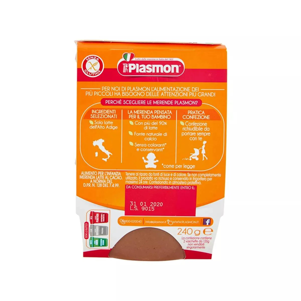 Plasmon – Snack with Milk and Cocoa (6m+) - GOLDFARMACI