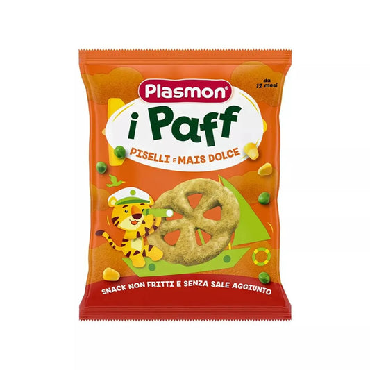 Plasmon – Soft Puffs with Peas and Sweetcorn (12m+) - GOLDFARMACI