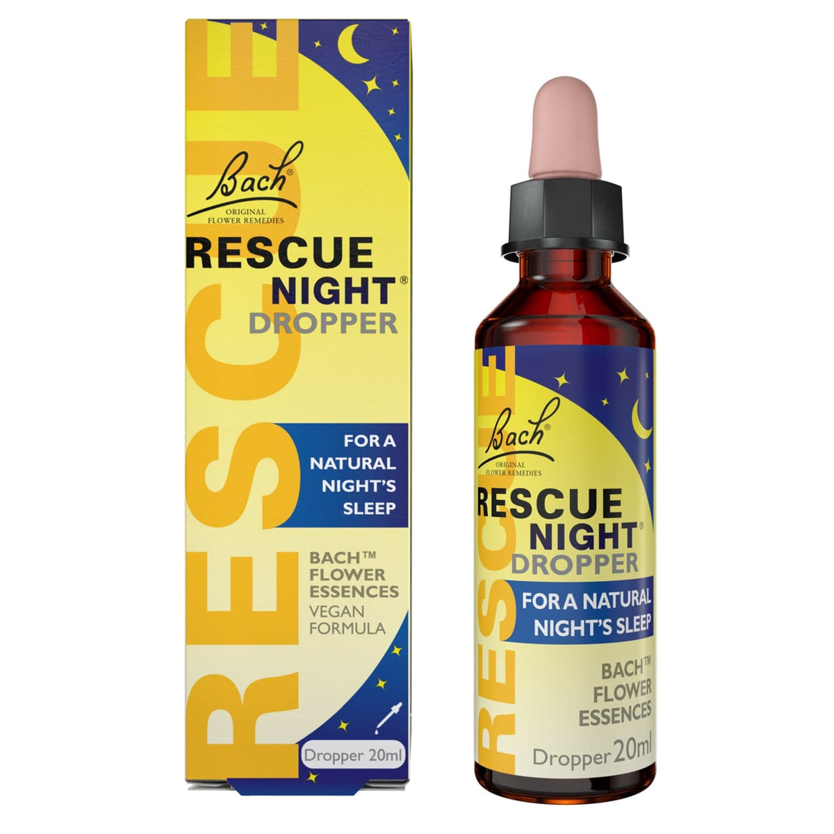RESCUE Night Dropper 20 ml, alcohol-free glycerine formula