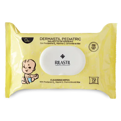 Rilastil - Dermastil Pediatric Wipes 72pcs - GOLDFARMACI