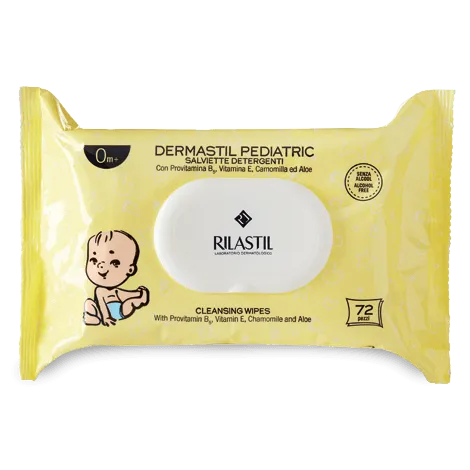 Rilastil - Dermastil Pediatric Wipes 72pcs - GOLDFARMACI