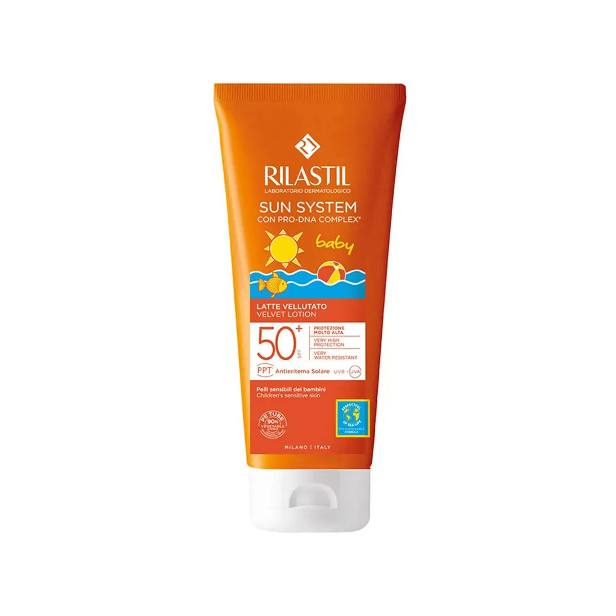 Rilastil - Sun System Baby Velvet Lotion SPF50 - GOLDFARMACI