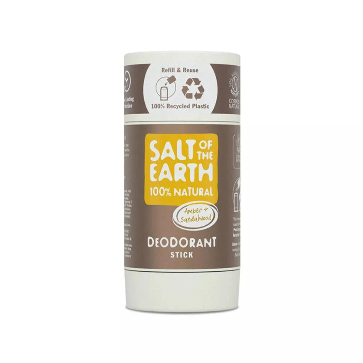 Salt of the Earth - Amber & Sandalwood Natural Deodorant Stick - GOLDFARMACI