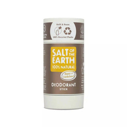 Salt of the Earth - Amber & Sandalwood Natural Deodorant Stick - GOLDFARMACI