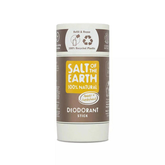 Salt of the Earth - Amber & Sandalwood Natural Deodorant Stick - GOLDFARMACI