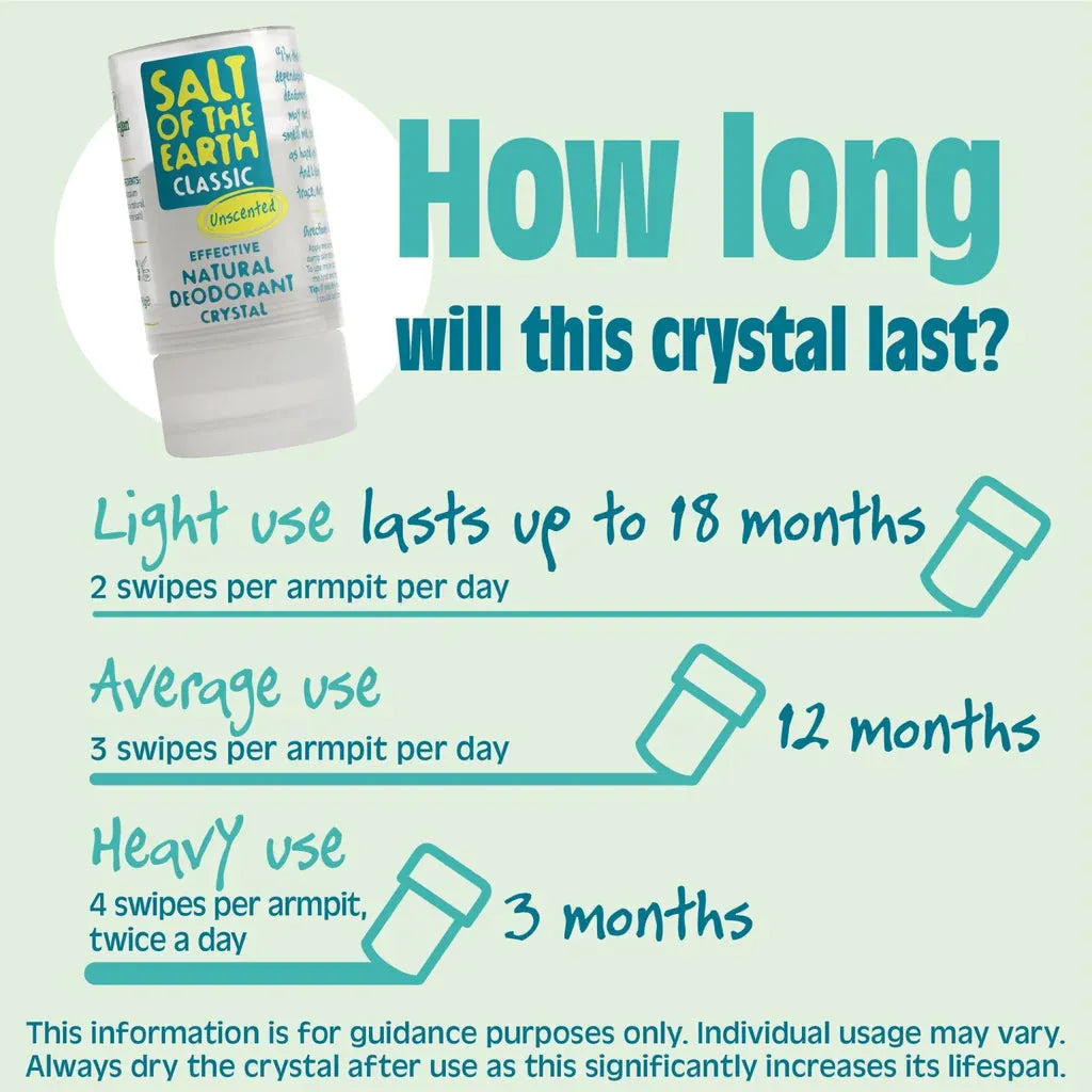 Salt of the Earth - Crystal Deodorant Classic - GOLDFARMACI