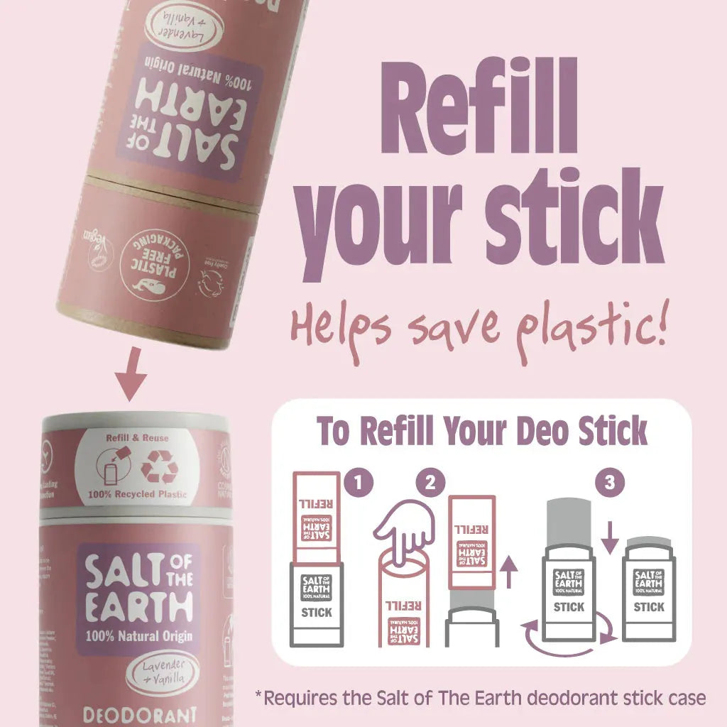 Salt of the Earth - Lavender & Vanilla Natural Deodorant Stick - GOLDFARMACI