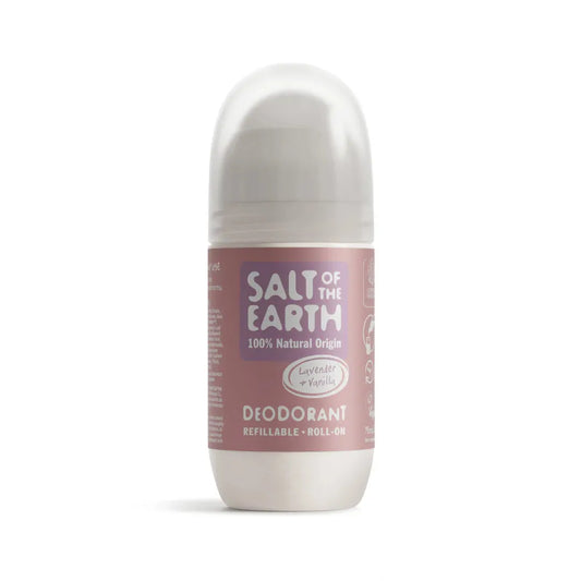 Salt of the Earth - Lavender & Vanilla Natural Refillable Roll-On Deodorant - GOLDFARMACI