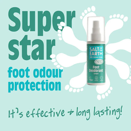 Salt of the Earth - Natural Foot Deodorant Spray - GOLDFARMACI