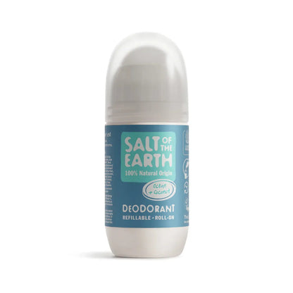 Salt of the Earth - Ocean & Coconut Natural Refillable Roll-On Deodorant - GOLDFARMACI