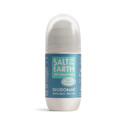 Salt of the Earth - Ocean & Coconut Natural Refillable Roll-On Deodorant - GOLDFARMACI