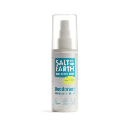 Salt of the Earth - Unscented Natural Deodorant Spray - GOLDFARMACI