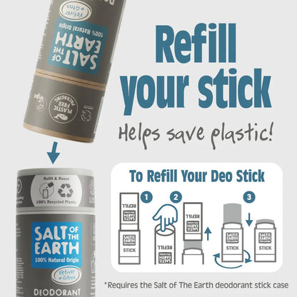 Salt of the Earth - Vetiver & Citrus Natural Deodorant Stick - GOLDFARMACI