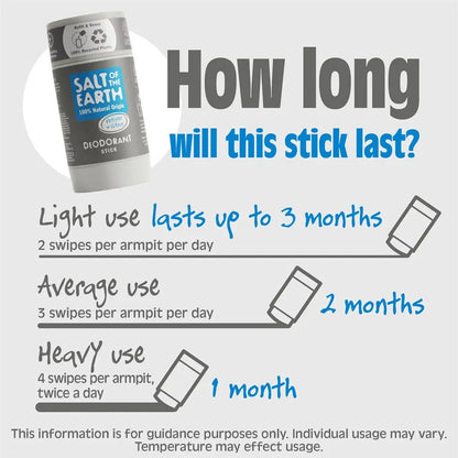 Salt of the Earth - Vetiver & Citrus Natural Deodorant Stick - GOLDFARMACI