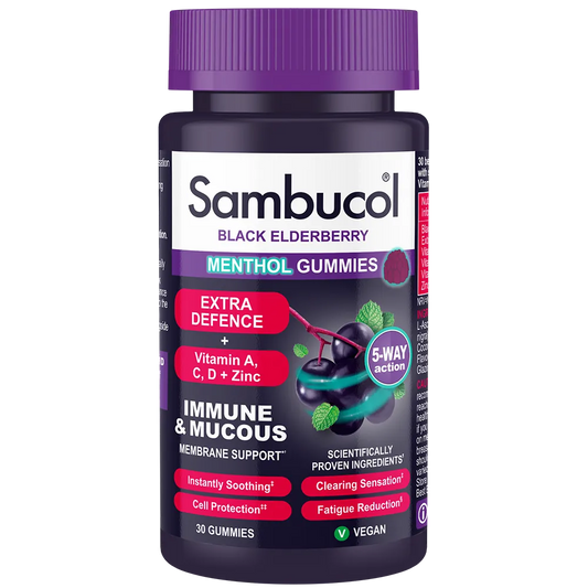 Sambucol - Extra Defence Menthol Gummies 30s - GOLDFARMACI