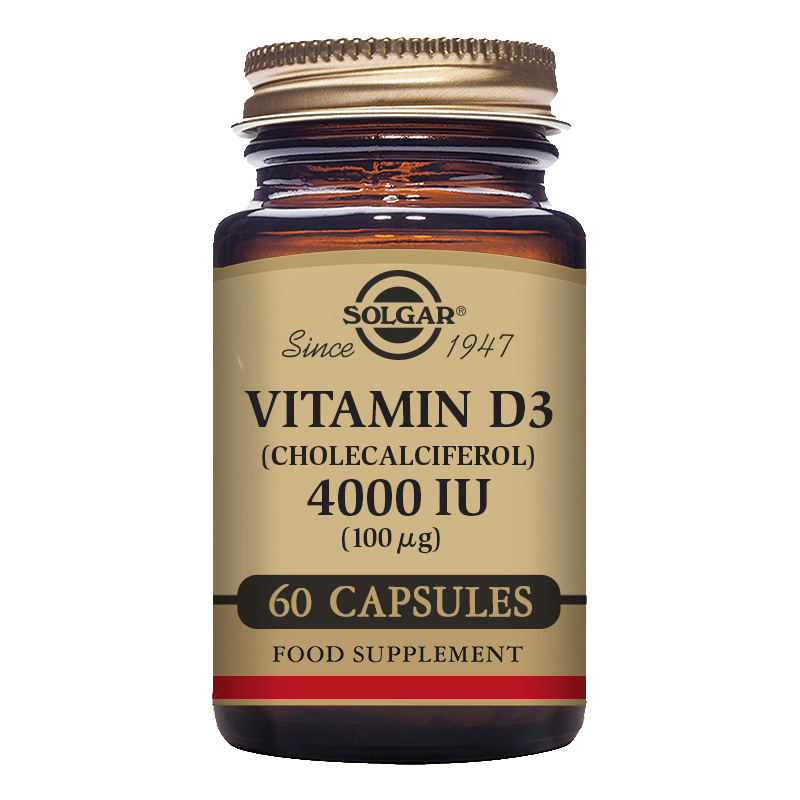 Solgar Vitamin D3 4000 IU, 60 kapsula vegjetale