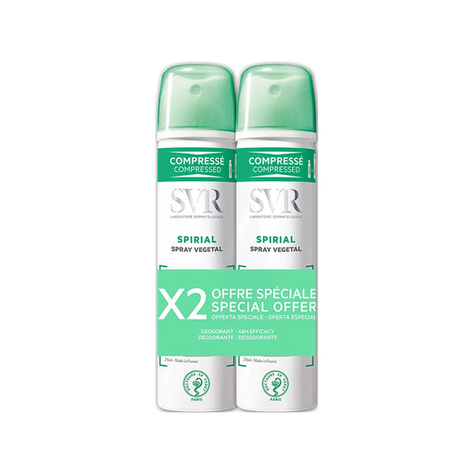 SVR - Spirial Vegetal Deodorant Spray (24h) Duo Pack