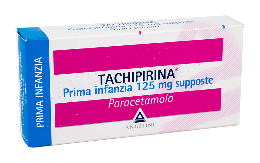 Angelini Tachipirina Prima Infanzia 125 mg Suppositories x10