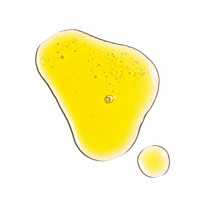 Organic cold-pressed rose hip seed oil droplets, yellow, skincare product from Goldfarmaci
