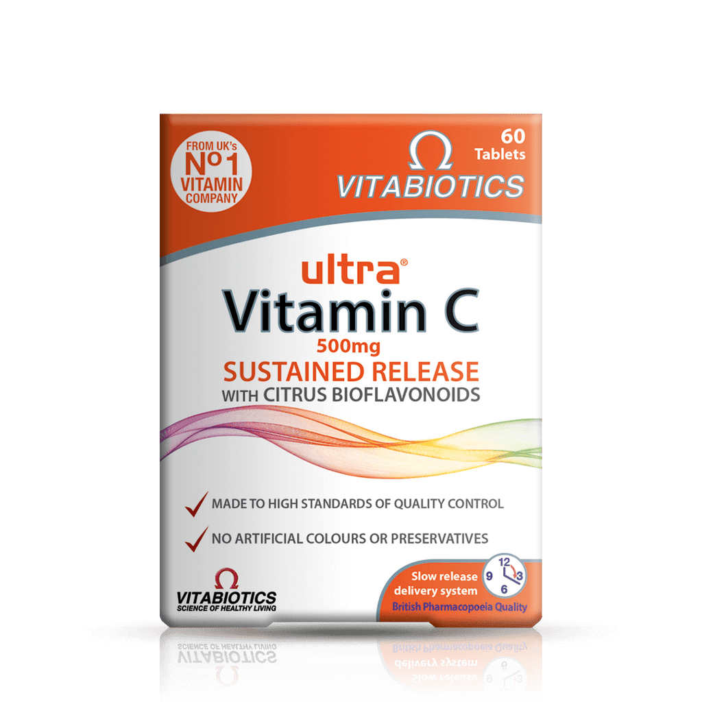 Vitabiotics Ultra Vitamin C 500 mg front pack