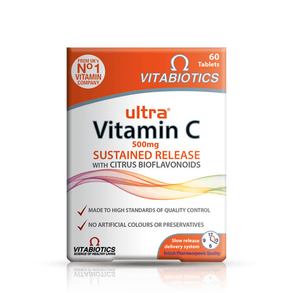 Vitabiotics Ultra Vitamin C 500 mg front pack