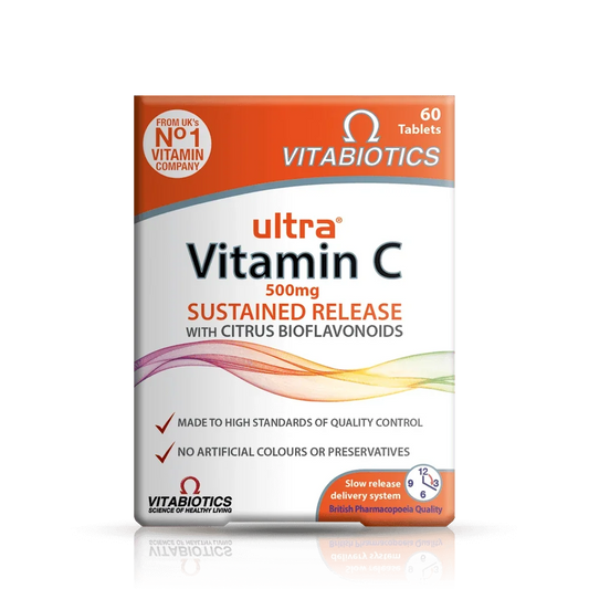 Vitabiotics Ultra Vitamin C 500 mg front pack