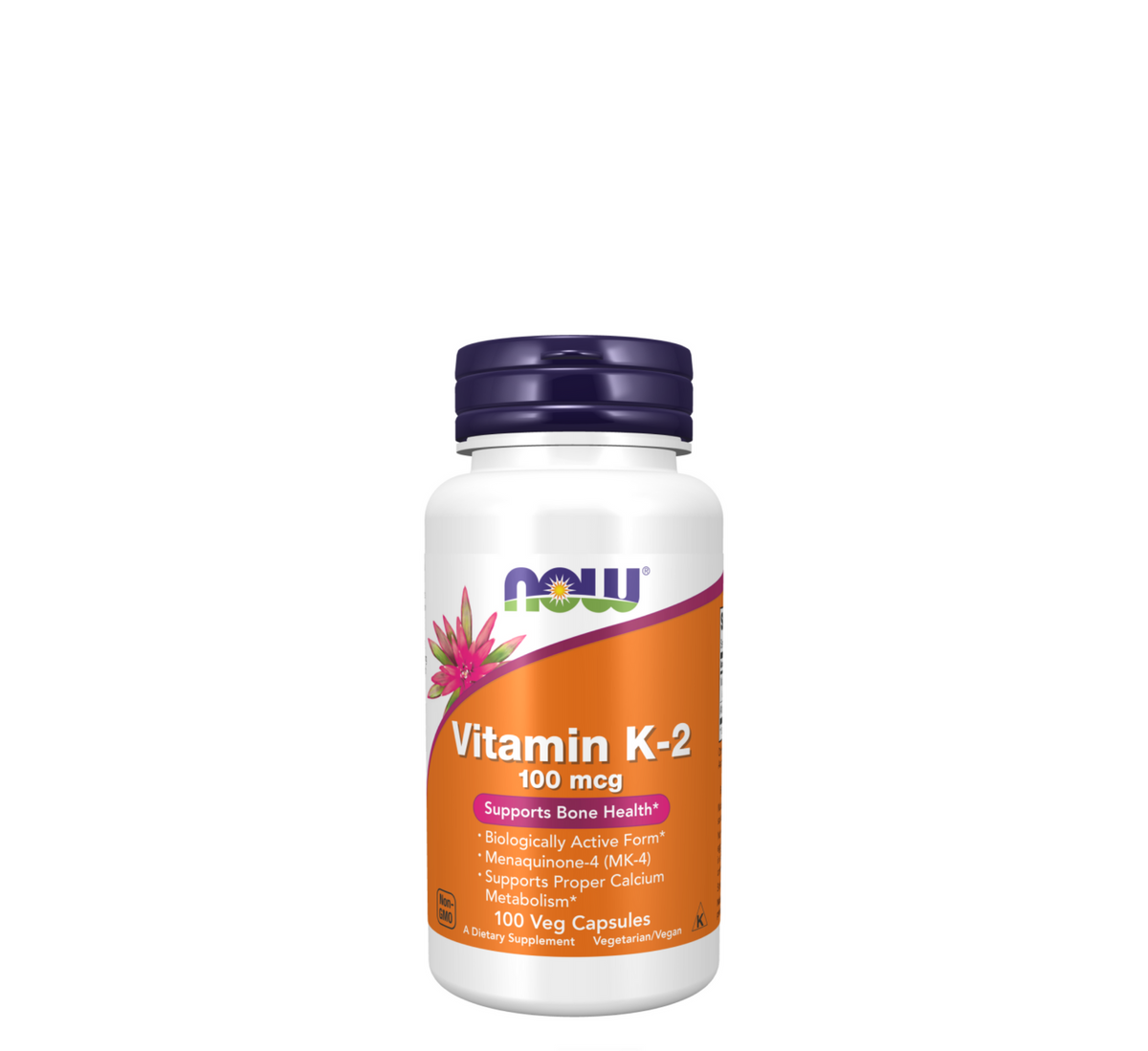 NOW Vitamin K-2 100 mcg, 100 kapsula vegjetariane