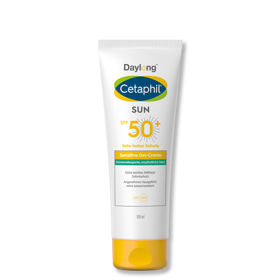 Cetaphil SUN - Krem Xhel Sensitiv SPF 50+ 100 ml — product packaging