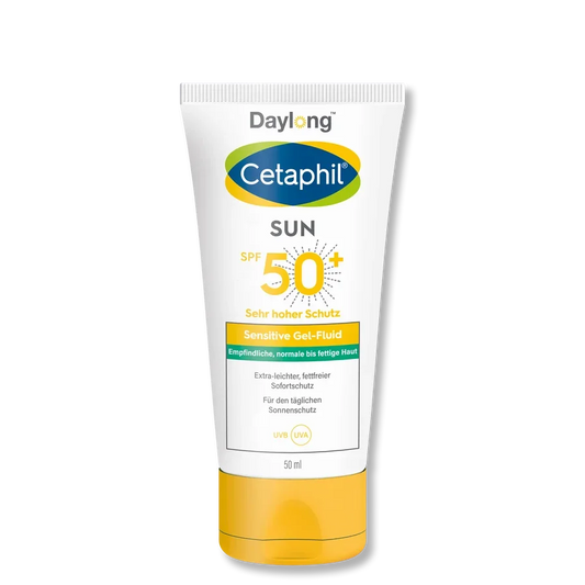 Tub i fluidit-xhel Cetaphil SUN Sensitive SPF 50+, 50 ml