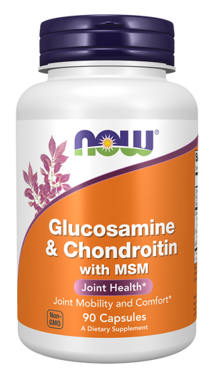 NOW Glucosamine & Chondroitin with MSM - 90 Capsules