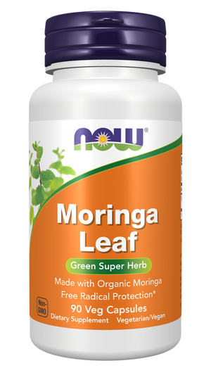NOW Organic Moringa Leaf - 90 Veg Capsules