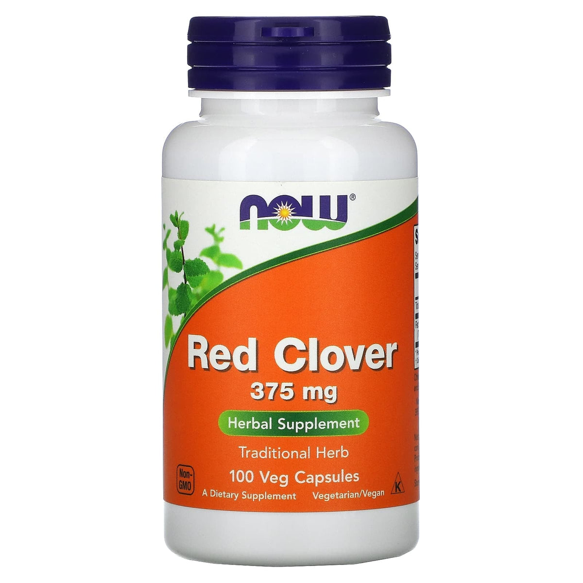 NOW Red Clover 375 mg - 100 Veg Capsules