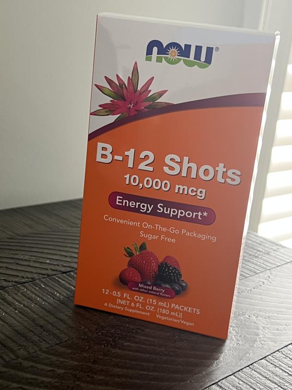 NOW Foods B-12 Shots 10,000 mcg 12 pack