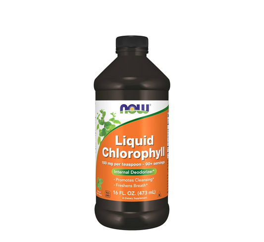 NOW Liquid Chlorophyll Natural Mint Flavor 473 ml
