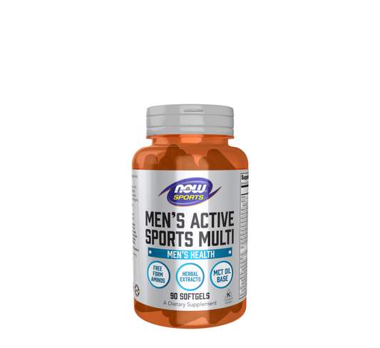 NOW Men’s Active Sports Multi – 90 Softgels - NOW Foods
