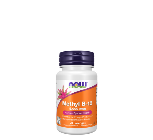 NOW Methyl B-12 5000 mcg – 90 Lozenges - NOW Foods