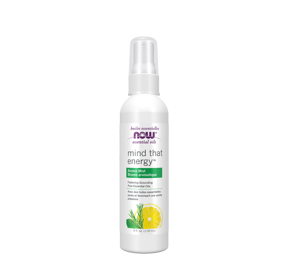 NOW Mind That Energy Aroma Mist – 118 ml - NOW Foods