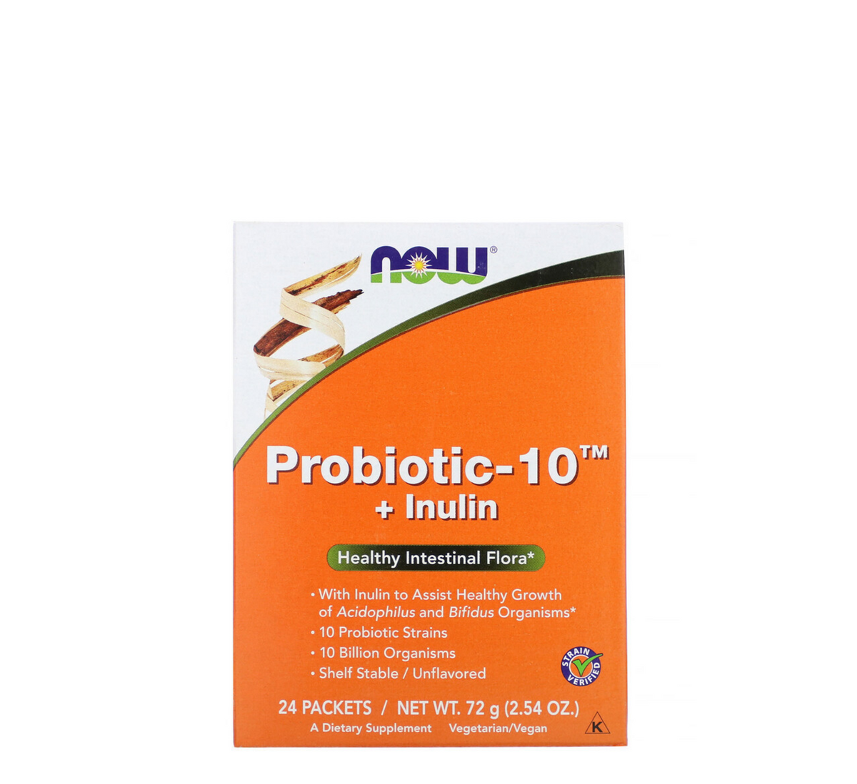 NOW - Probiotic-10 + Inulin Packets - 24 Sachets