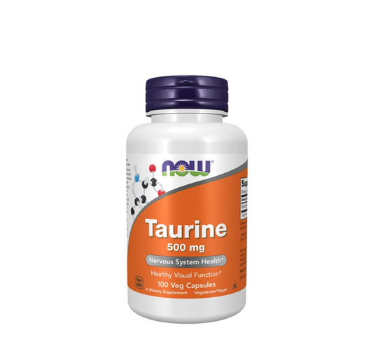 NOW - Taurine 500 mg - 100 Capsules
