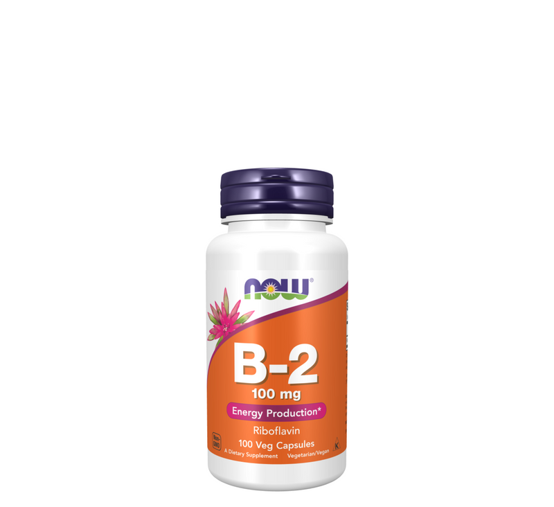 NOW - Vitamin B-2 Riboflavin 100 mg - 100 Veg Capsules