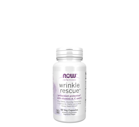 NOW - Wrinkle Rescue - 60 Veg Capsules