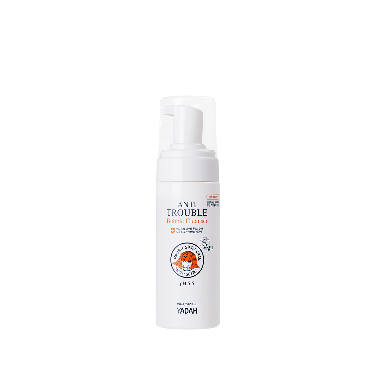 Yadah Anti Trouble Bubble Cleanser 150 ml, pastrues për fytyrë, 150 ml