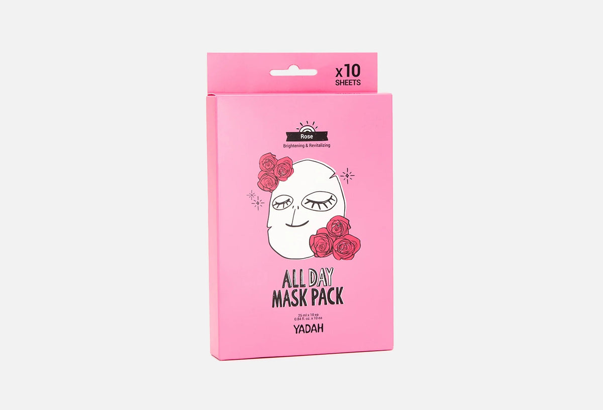 Yadah All Day Mask Pack - Rose 10 sheets