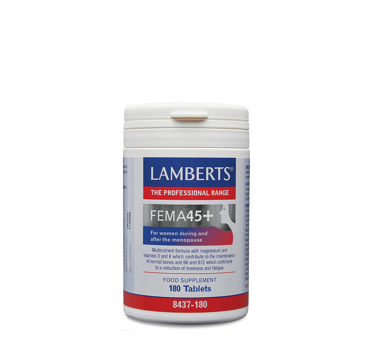 Lamberts FEMA45+ multivitamin, 180 tablets